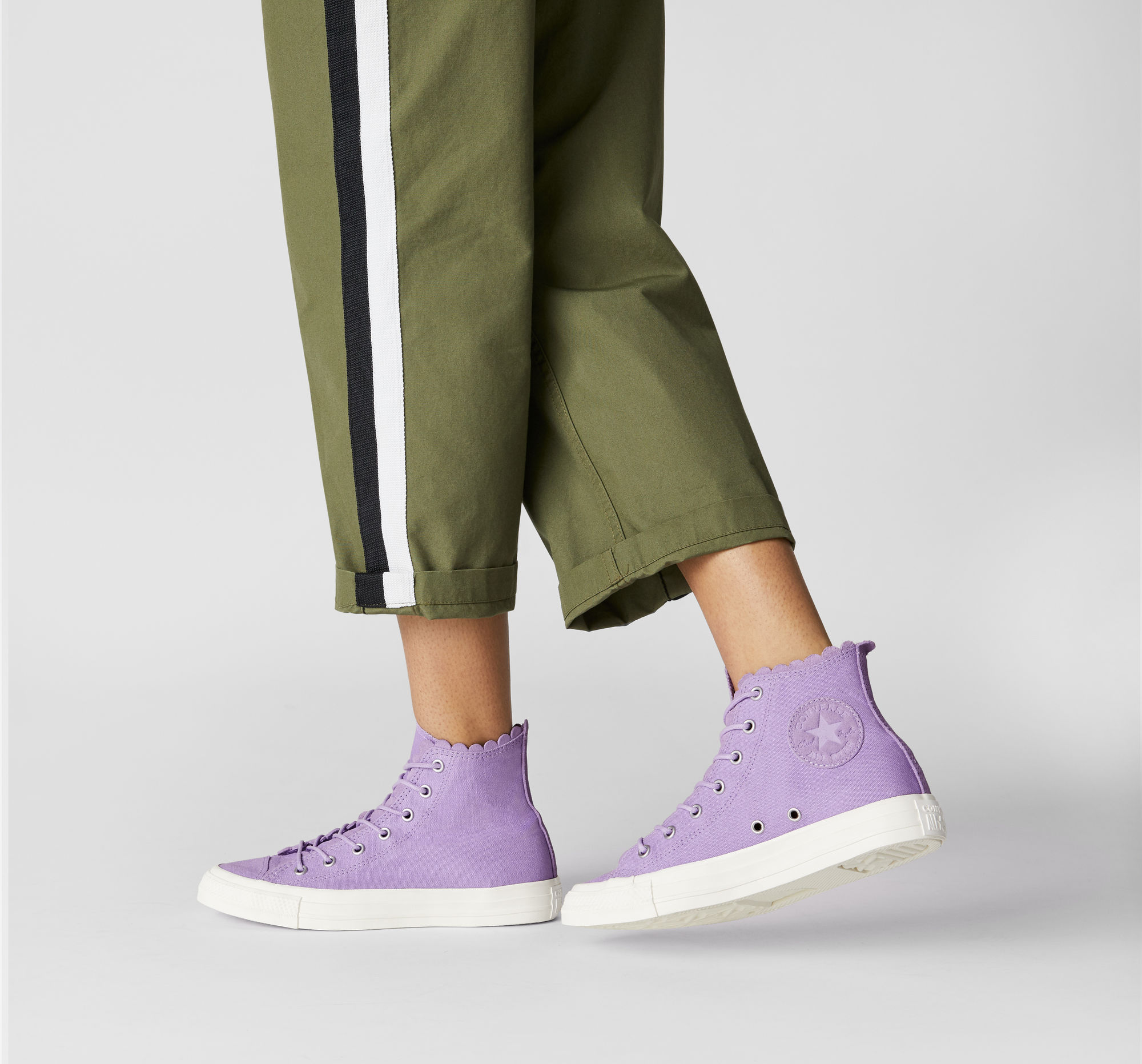 chuck taylor frilly thrills canvas high top